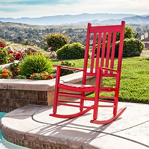 Shine Company Vermont Porch Rocker, Chili Pepper Shine Company Vermont Porch Rocker, Chili Pepper