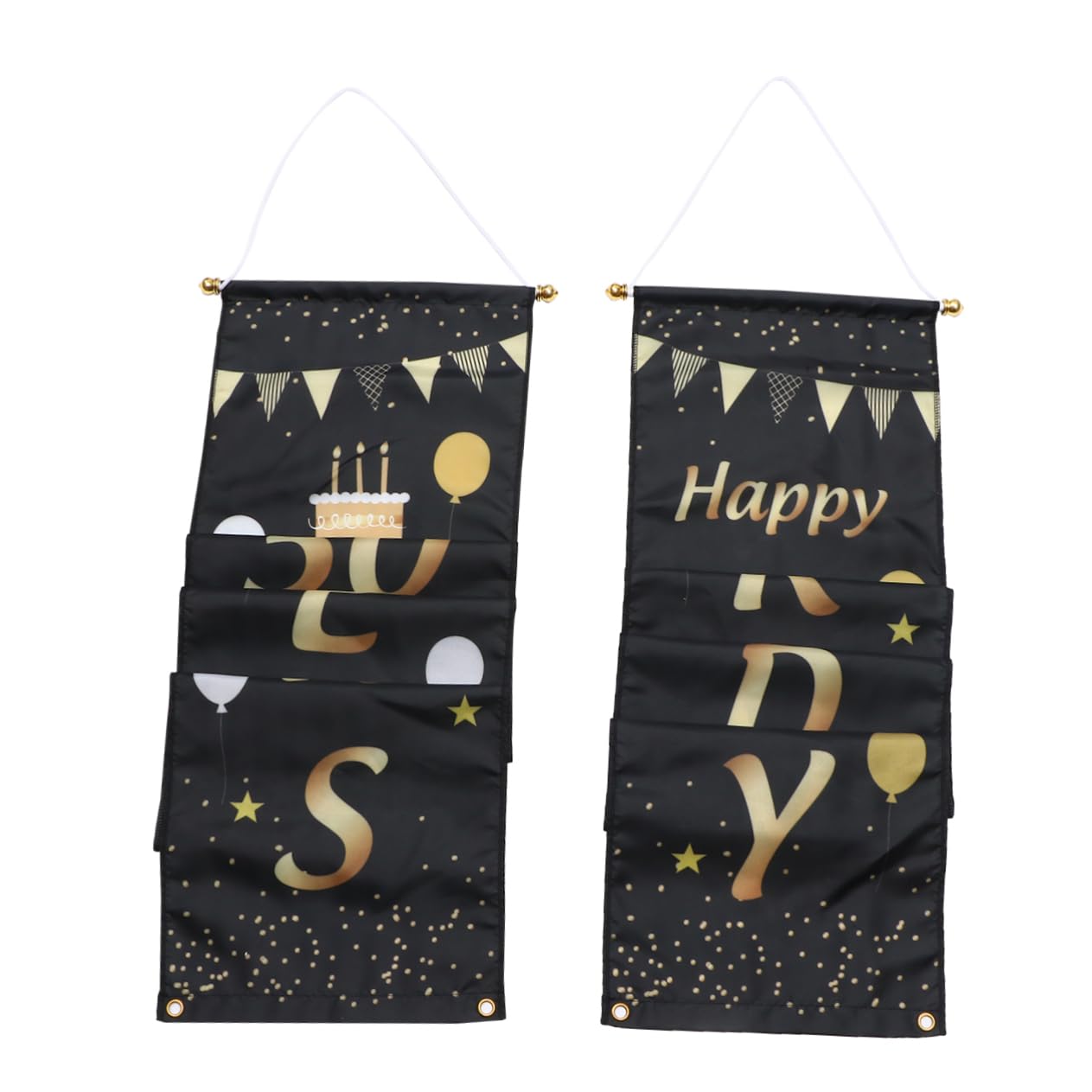 Abaodam 2paia Decorazione Compleanno Anni Striscione Festivo Happy Birthday e Cheers to Years per Feste e Cerimonie di Benvenuto Adatto per Interni Ed Esterni