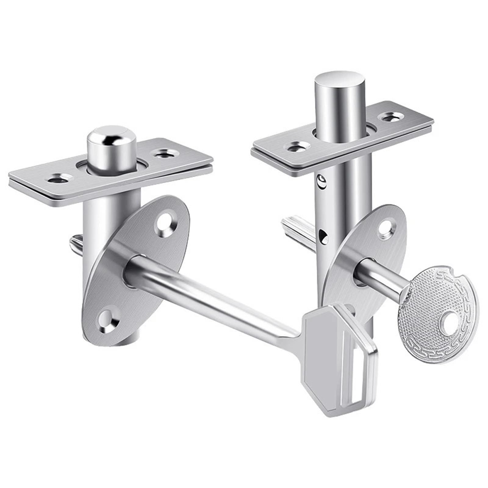 Serrure de puits pour sécuriser une trappe technique et porte à canal foncé