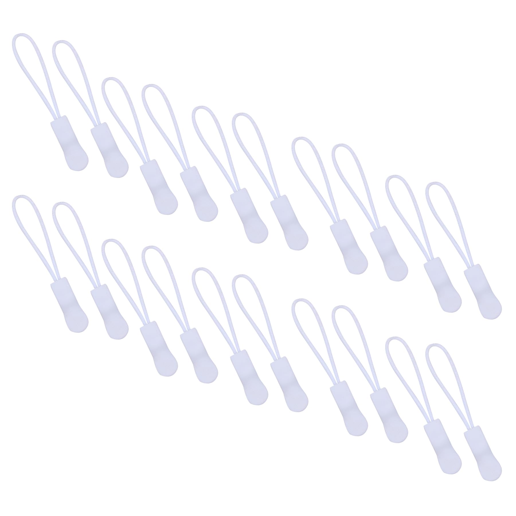 JOSDIOX 20 Pcs Upgraded Zipper Pulls, Premium Zippers Pull Replacement Zip Tab Tags Cord Extension Fixer for Luggage, Backpacks, Jackets, Purses,