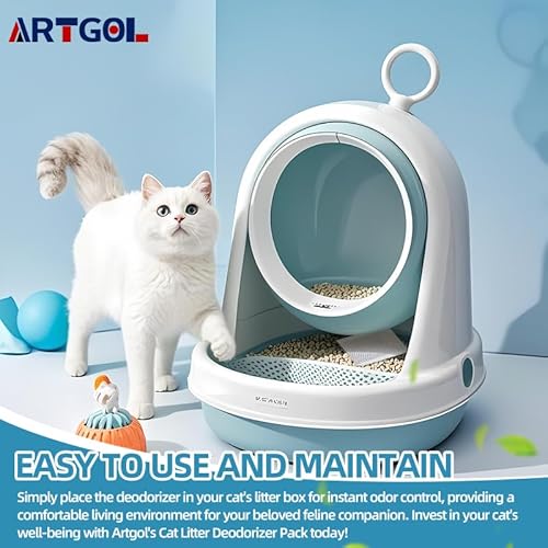Pacote de desodorizante de carvão ativado para areia de gato com 15 peças (500 g) Substituição de ki