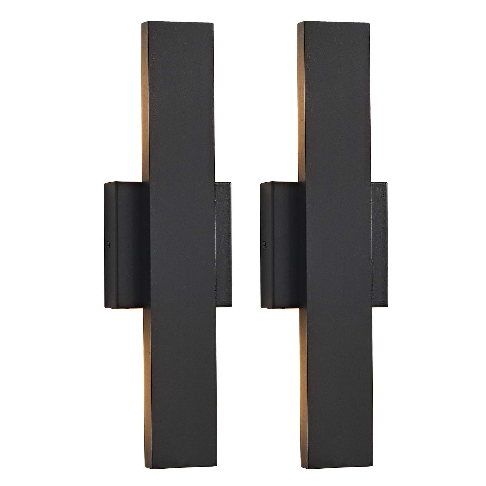 2 Pack Modern LED Wall Lights Outdoor Linear Black 20W Outdoor Wall Lights Modern Porch Patio Lights Waterproof Outdoor Wall Lights for-image-44