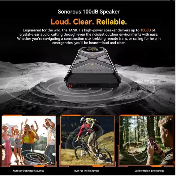 TANK 1 Rugged Phone 6.78 120Hz FHD+ Display Outdoor Call Phone 12GB+256GB 20000mAh Smartphone 5G Android 15 NFC