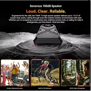TANK 1 Rugged Phone 6.78 120Hz FHD+ Display Outdoor Call Phone 12GB+256GB 20000mAh Smartphone 5G Android 15 NFC