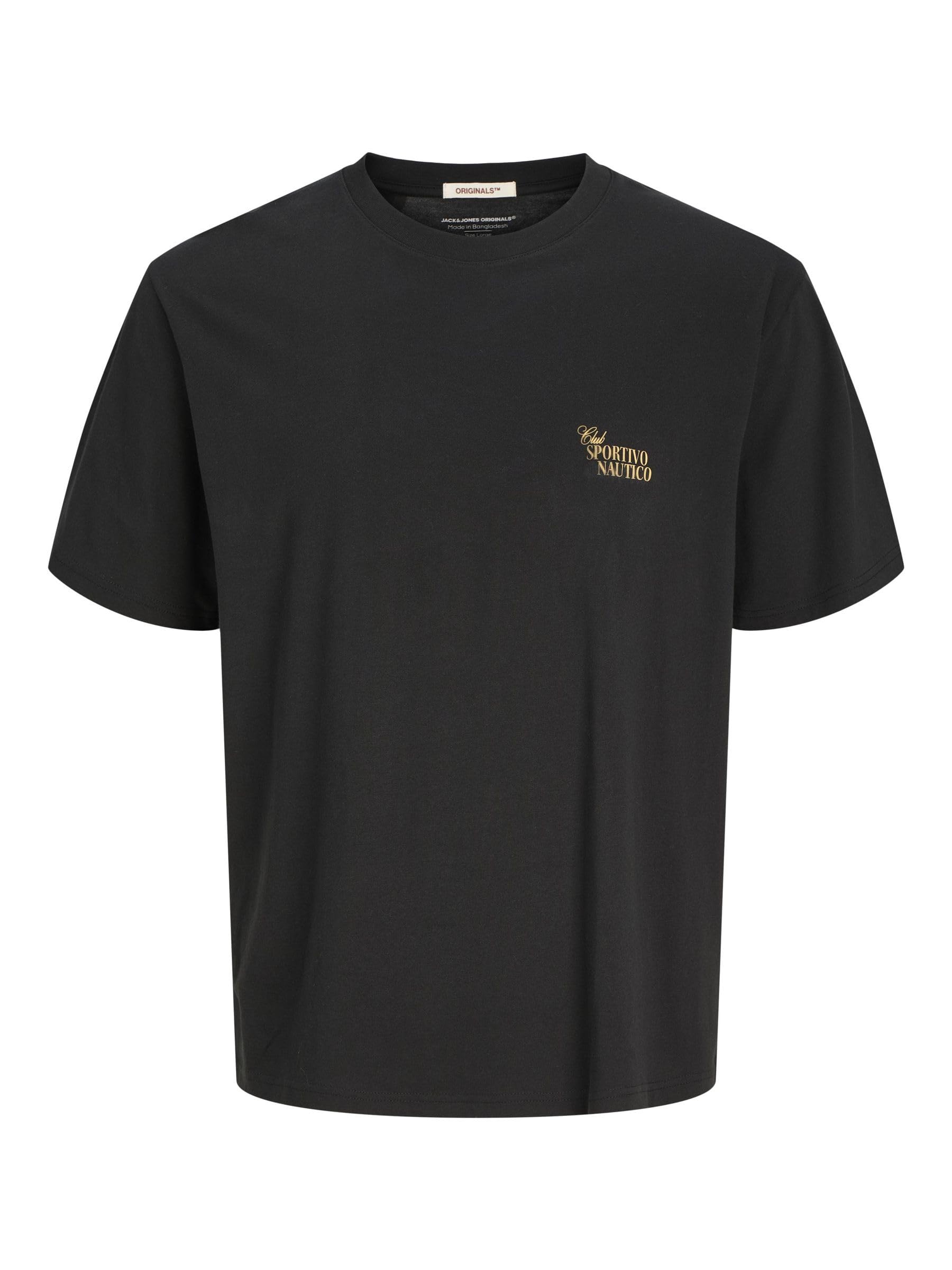 JACK & JONES Jorhydra Cutout Tee SS Crew Neck, Black, S