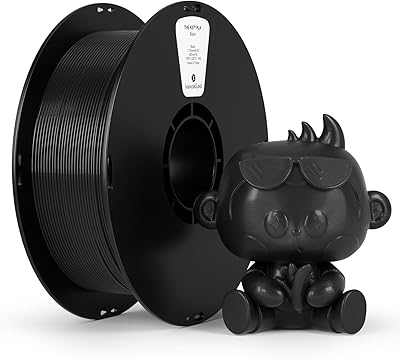 19 – kexcelled PLA Filament 1.75mm,Black PLA 3D Printer Filament 1kg Spool (2.2lbs),3D Printing Filament Dimensional Accuracy +/-0.03mm,Compatibl…