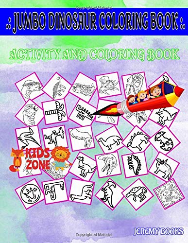 Jumbo Dinosaur Coloring Book 30 Coloring Meteorite Pachycephalosaurus ...
