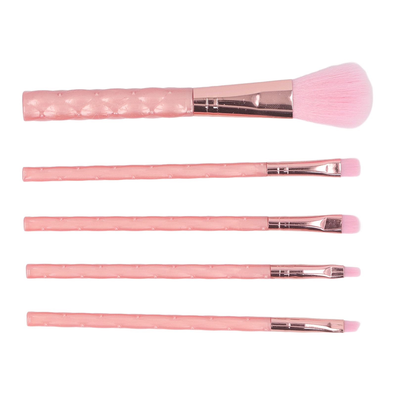 YUYTE 5 Piece Makeup Brush Set Soft Eye Contouring Cosmetic Brushes for Eyeshadow and Blush Portable Beauty Tools