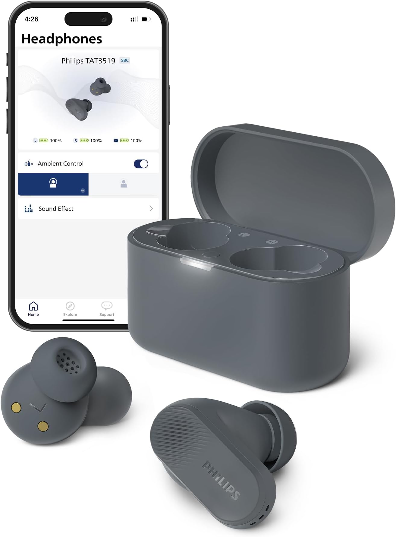 PHILIPS TAT3519 True Wireless Noise Cancelling Earbuds