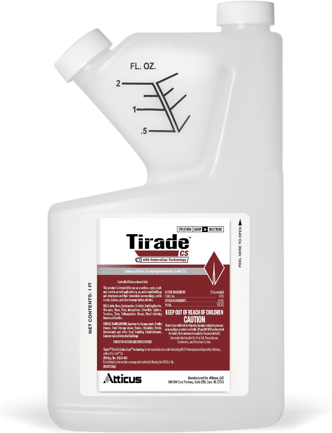 Atticus Tirade CS Insecticide (16oz) Long Lasting Indoor/Outdoor Control