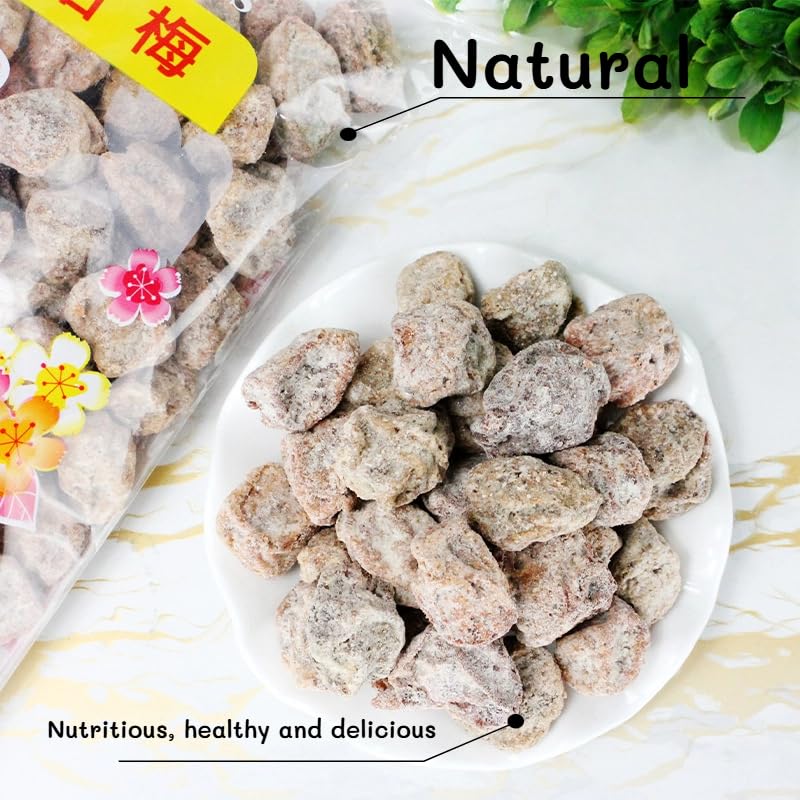 Taiwanese-Style Preserved Plums - 17.6oz (500g) | Tart & Tangy Salty-Sweet Flavor | Perfect for Tea, Cocktails & Cooking