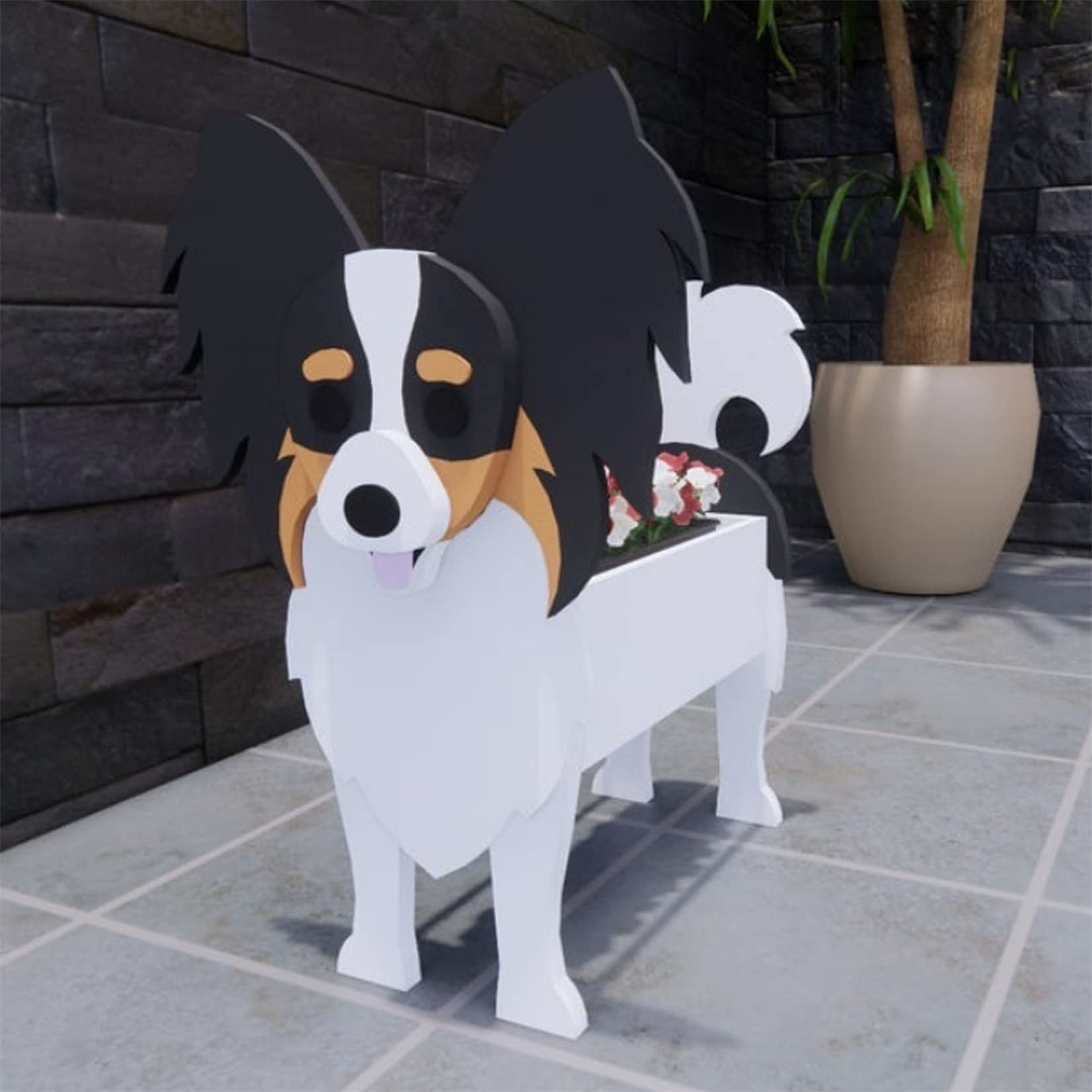 Cute Dog Flower Planter Plant, PVC Animal Plant Pots Garden Planters for Succulent, Small Gifts Dog Planter, Storage Containers Dog Planters, Cartoon Planter for Indoor Outdoor Garden Decoration