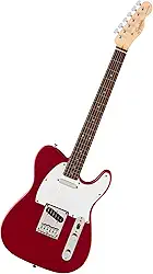 Guitarra elétrica Squier by Fender Coleção Debut Telecaster, escala Laurel, palheta branca, Dakota Red