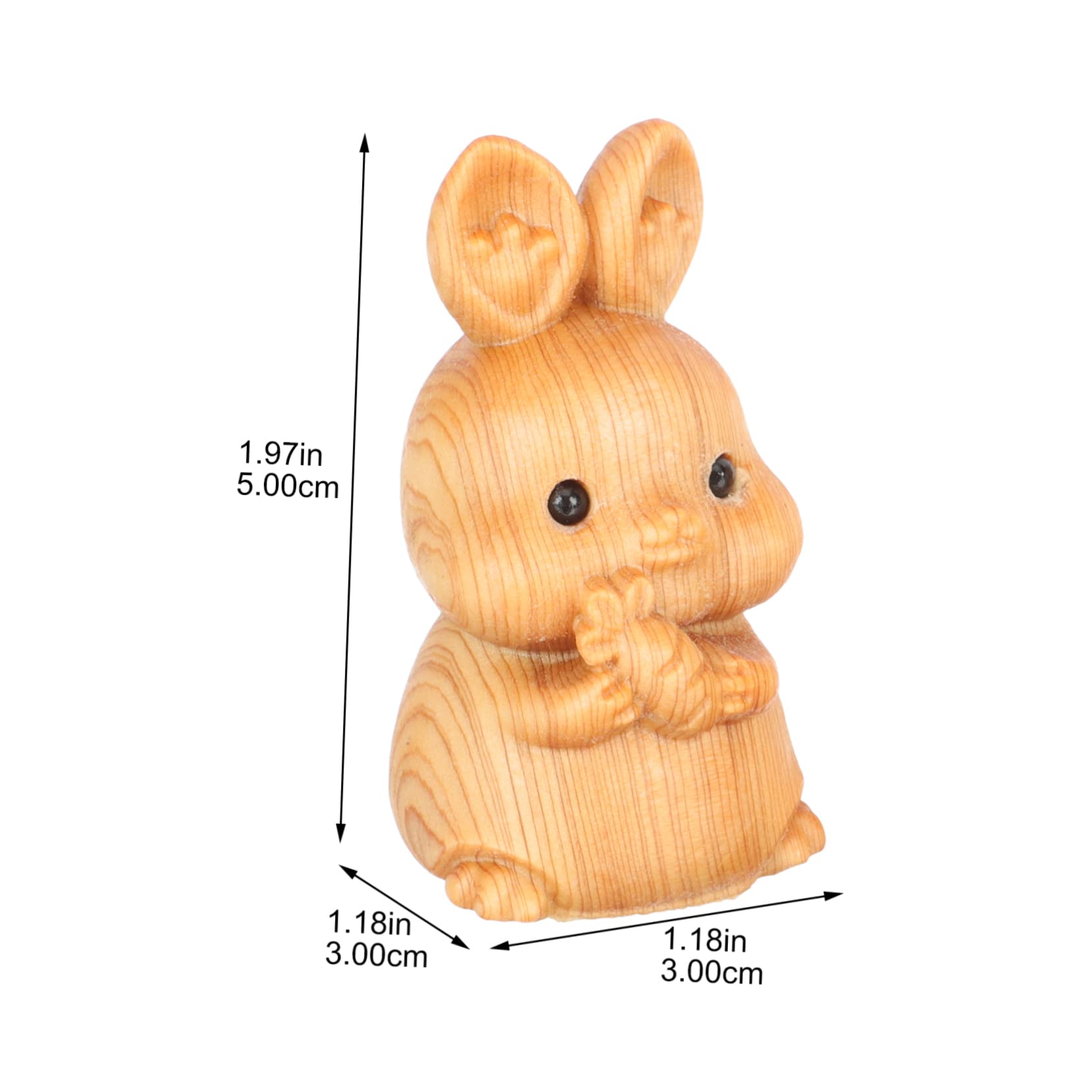Alipis 5 Sätze Niedliche Holz Osterhasen Figuren Dekoratives Desktop Ornament Für Zuhause Für Ostern Buchregal Und Fensterdekoration 2 Stück * 5