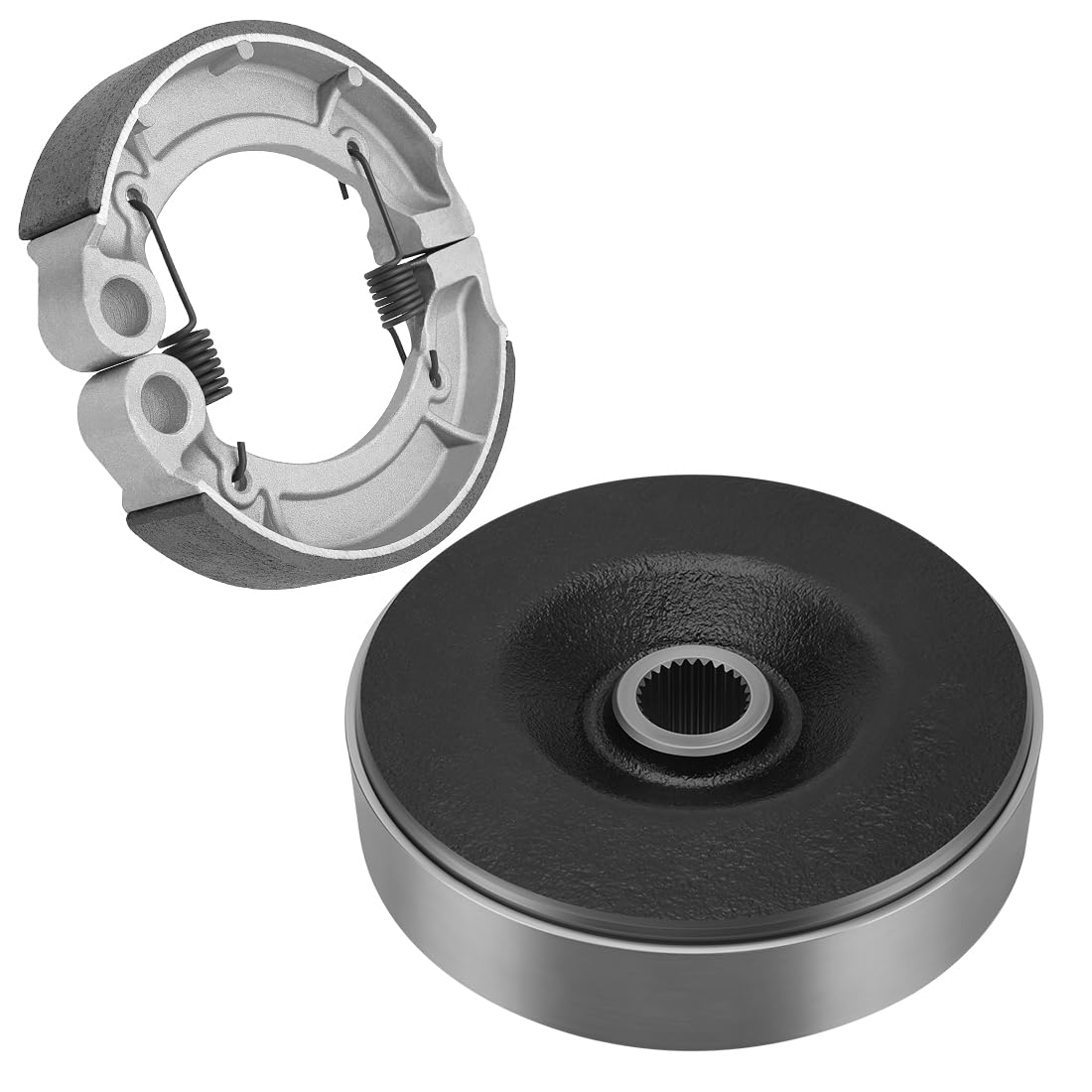 Cubo de tambor de freno trasero para Yama-ha Grizzly 350 Bruin 250 350 Big Bear 250 2004-2014 Kodiak 400 2x4 2003-2004 Kodiak 400 4x4 2004 Big Bear 400 2005-2006 Wolverine 350 2006-2009