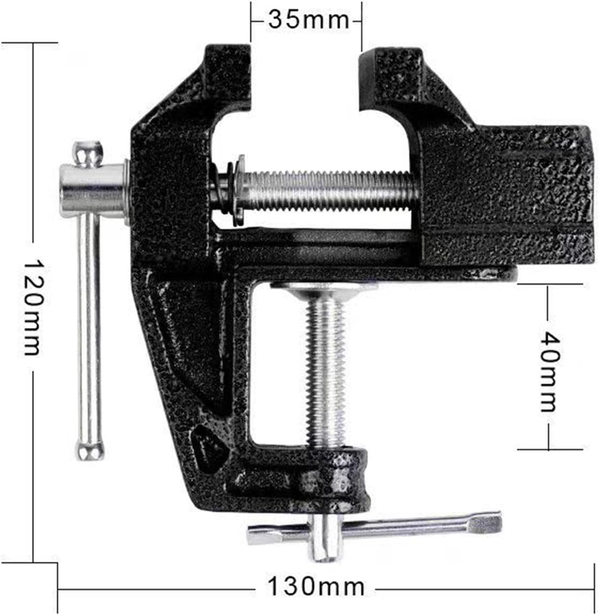 Golf Club Grip Vise Clamp Set, Grip Tape Remover Tool Convenient, Universal Easy to Use Bench Vise Golf Club Calibration Tool