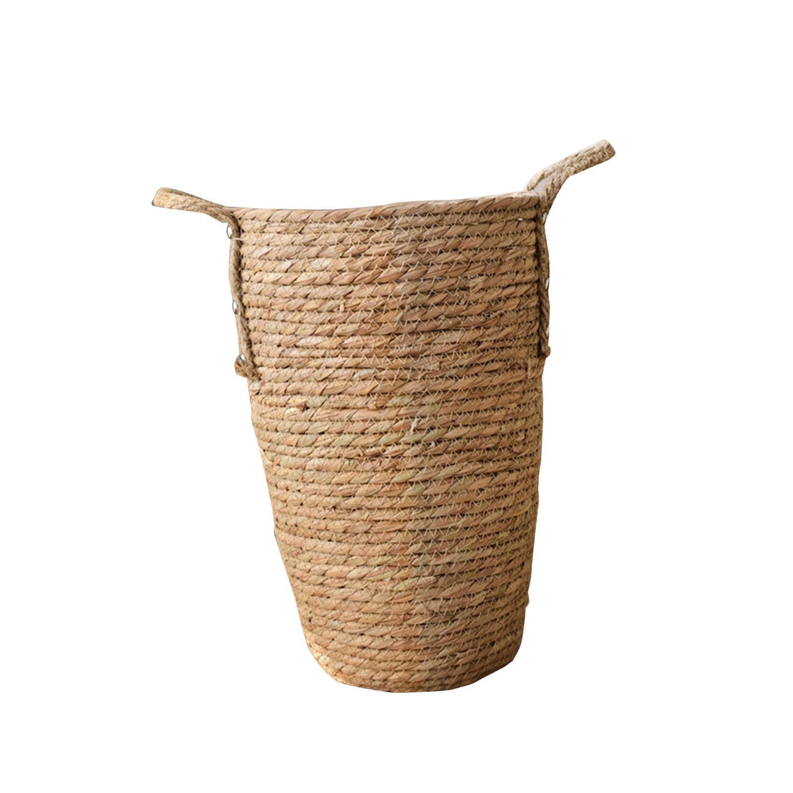 ALCXAZS Stylish Decorative Planter Basket With PP Liner Indoor Outdoor Flower Arrangements And Added Storage Planter Basket With PP Liner Can Be Placed In, M