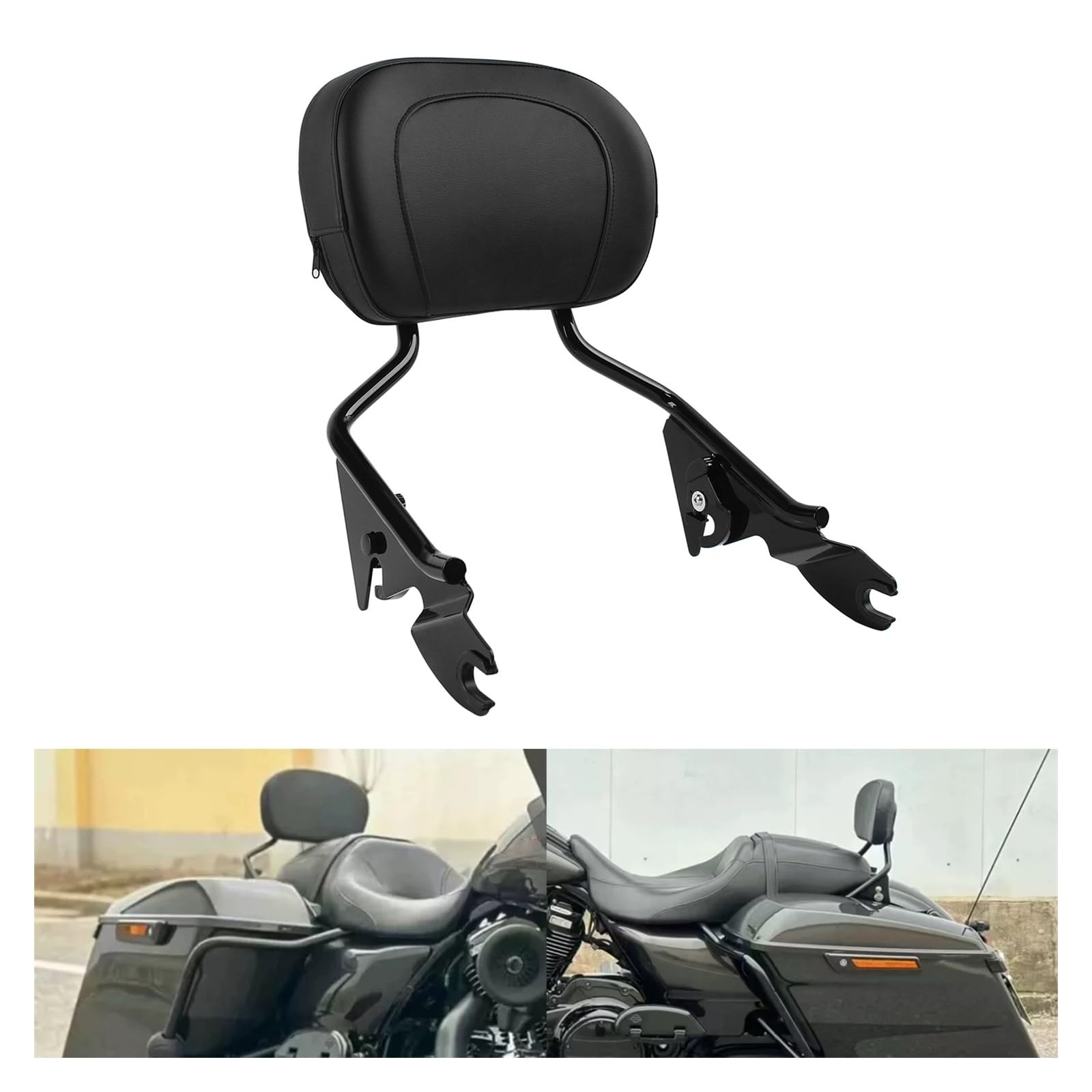 Schienale motocicletta Cuscino Schienale Passeggero Per Moto Con Supporto Verticale Adatto Per Moto Per Da&vidson Da Turismo Su Strade Scivolose (2009-2024)