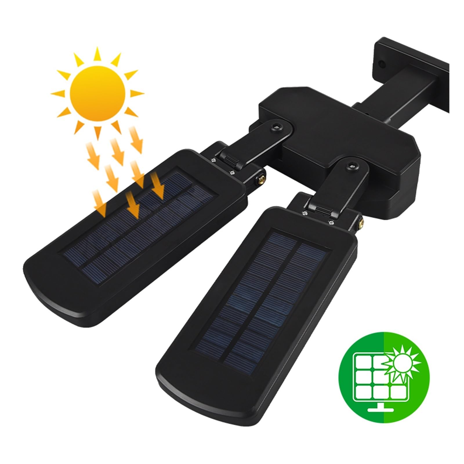 Lampy Solarne ZewnęTrzne, Solar Street Light Zewnętrzna lampa ścienna z 3 trybami Wodoodporny czujnik ruchu PIR Oświetlenie bezpieczeństwa do ogrodu Patio Garaż werandy Bardzo Szeroki KąT śWiecenia(11