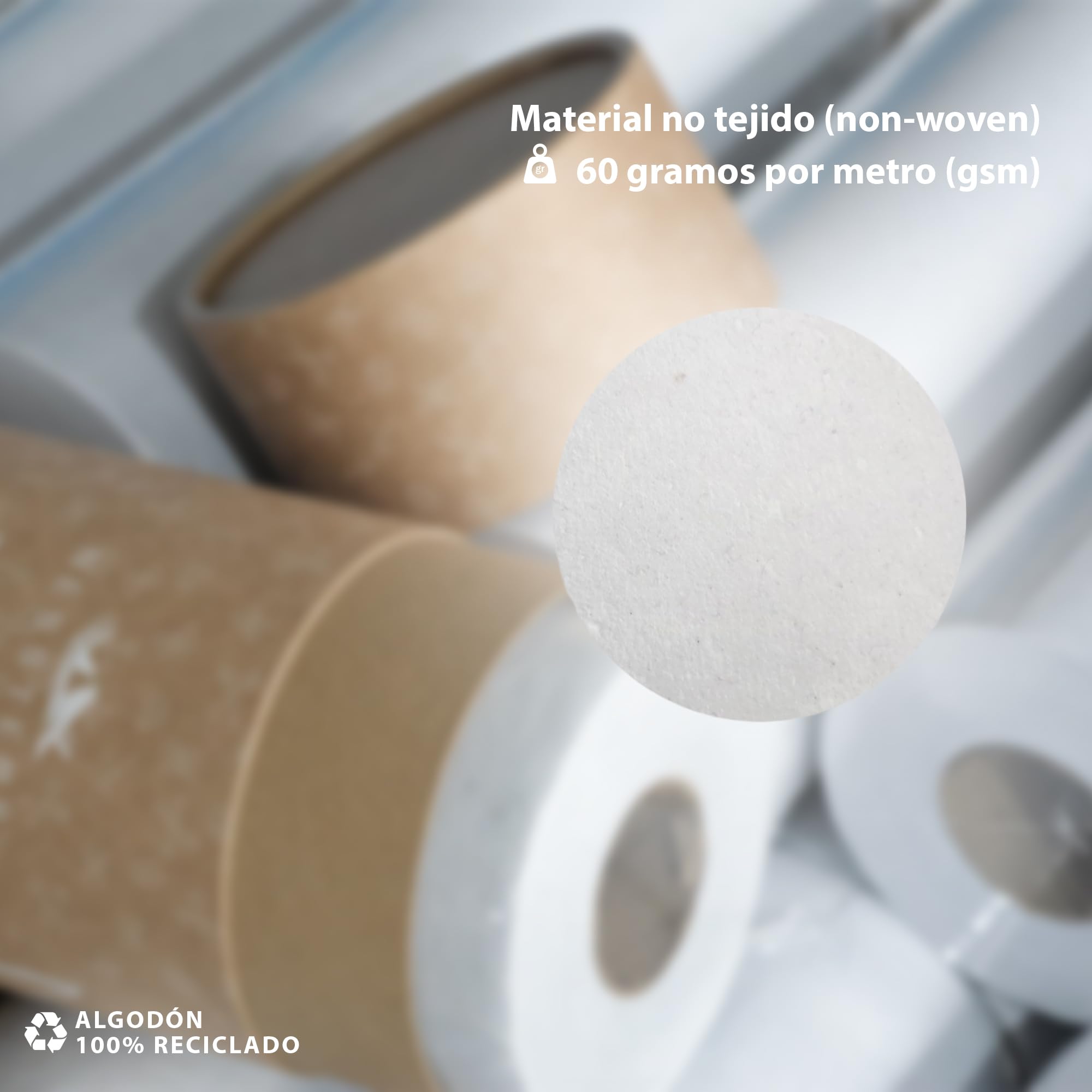 Estabilizador de Bordado Tear Away (desgarrable) - Rollo de 25cm x 20m, Peso Medio (60 gsm) - Papel de Bordado de rasgar para Bordar a máquina o a Mano - Estabilizador rasgable para bordar