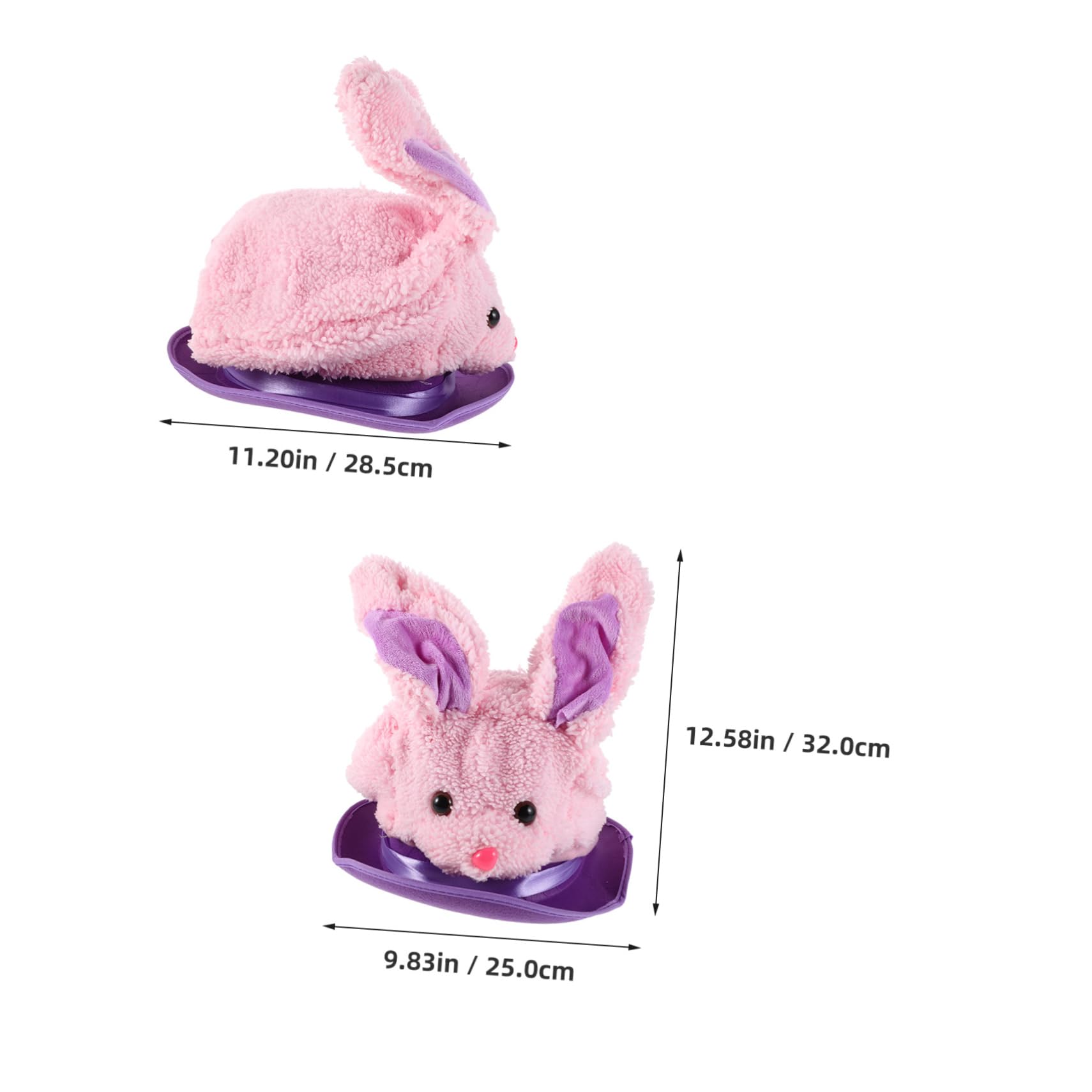 KICHOUSE Magician Costume Accessory Rabbit Top Hat Ears Party Topper Hat for Halloween Easter Events