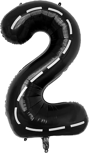 VROOM - Kit de 70 globos temáticos de carreras para niños, fiesta de cumpleaños, arco de globos azules y amarillos para niños y niñas, fiesta de 3