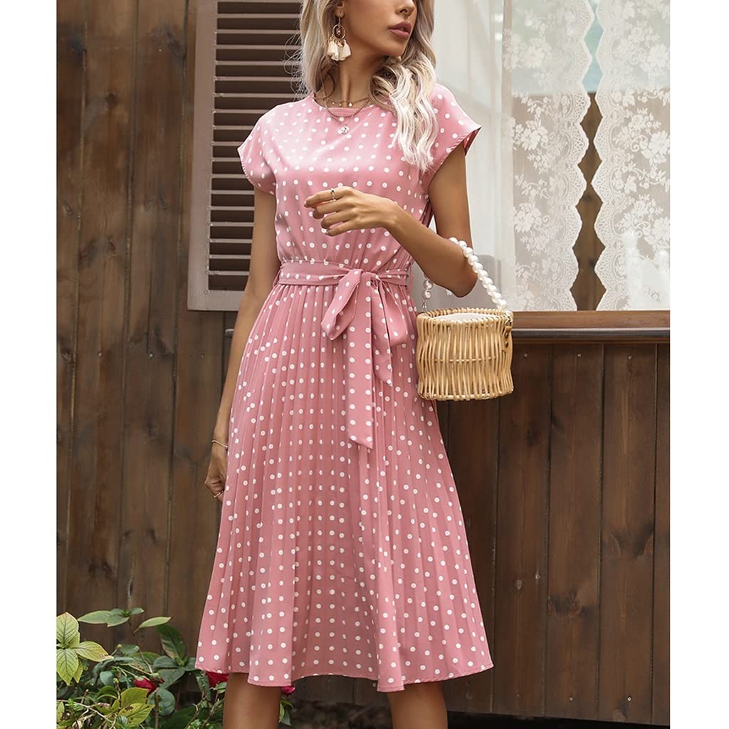 送料無料 HANAE MORIタックデザインポルカドット柄ワンピース半袖40黒