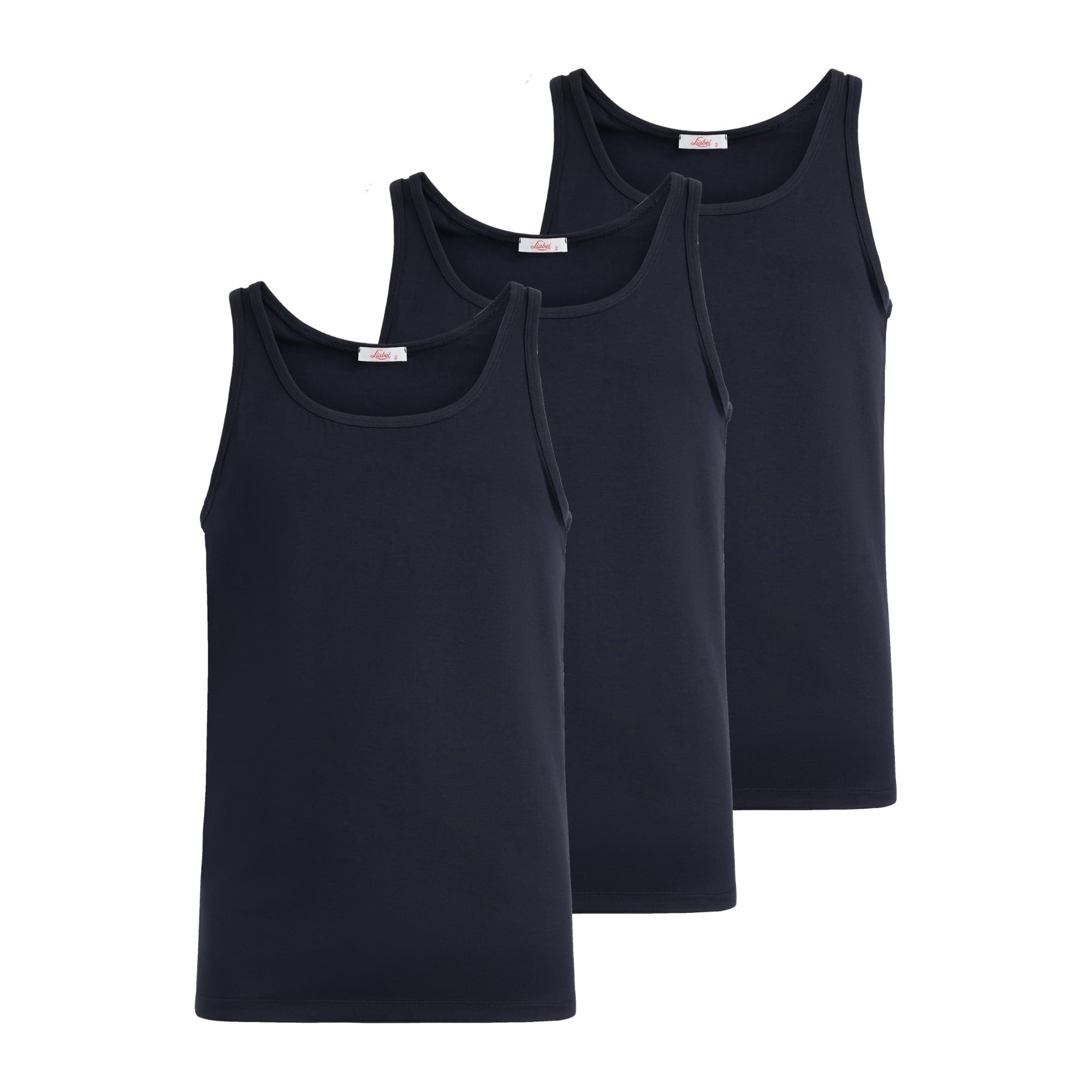 Liabel Canotta Intima Uomo in Cotone Bielastico, Maglia Intima Elasticizzata, Cotone Traspirante Certificato Oeko-Tex