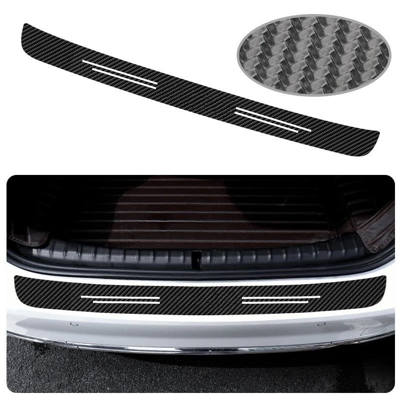 Autocollant protection pare-chocs arrière en carbone pour Peugeot 3008