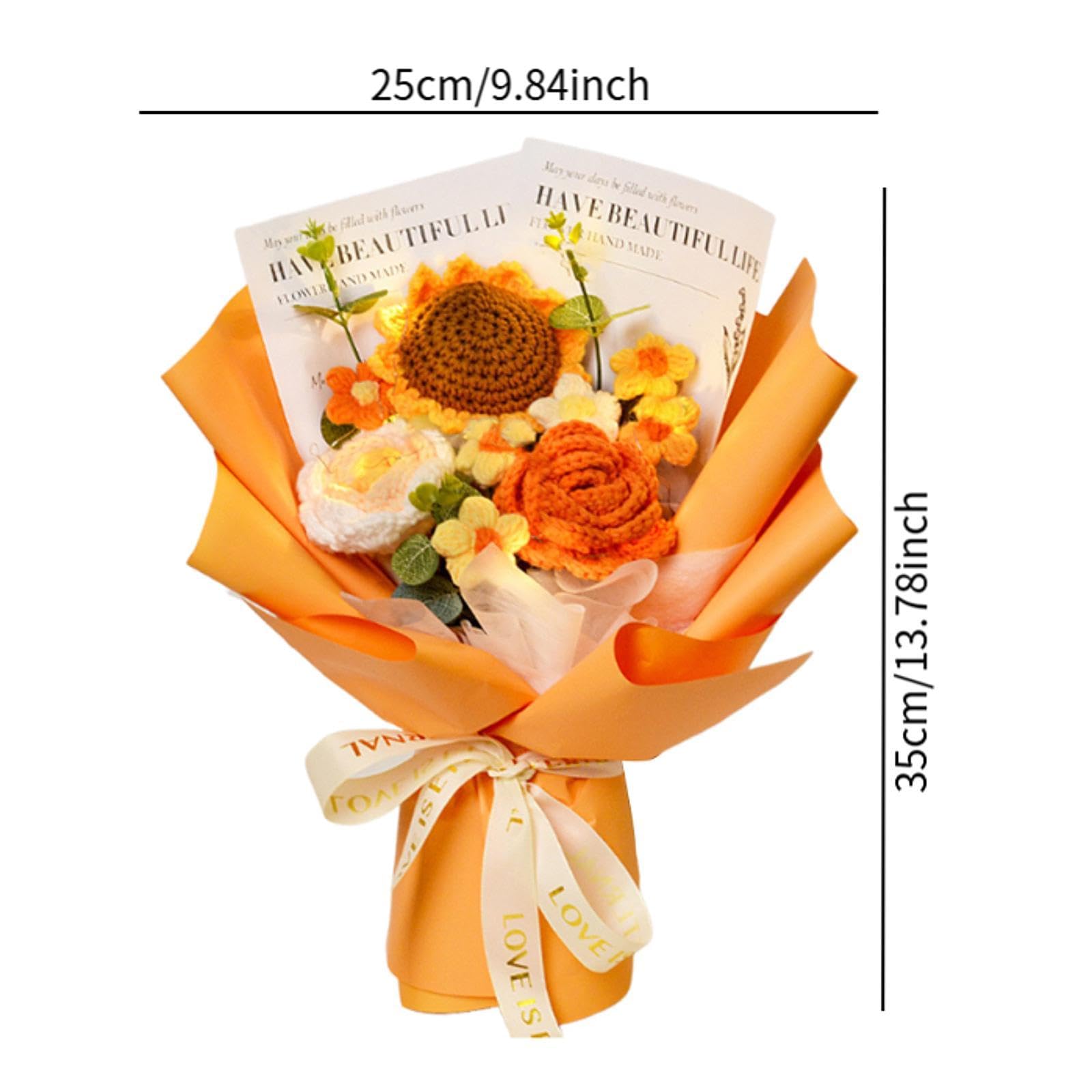 Amazon｜Generic 母の日と誕生日のためのかぎ針編みの花の花束