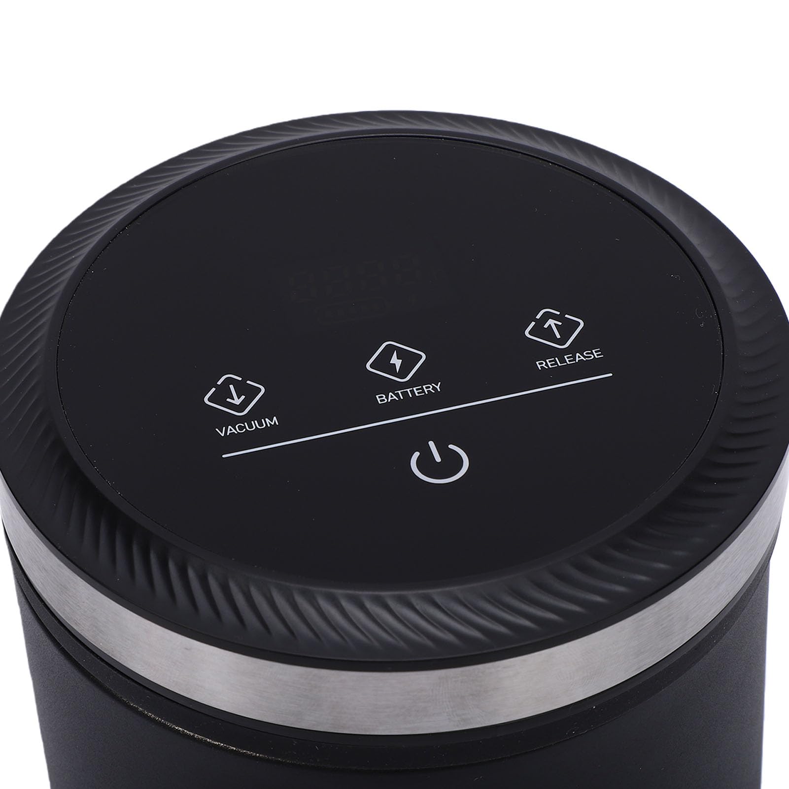 AUNMAS Vakuum-Kaffeekanister, Luftdicht, Digitalanzeige, USB, Automatische Aufladung, Edelstahl-Lebensmittelaufbewahrungsbehälter für Zucker, Gemahlenen Kaffee, Bohnen, Tee, Zucker
