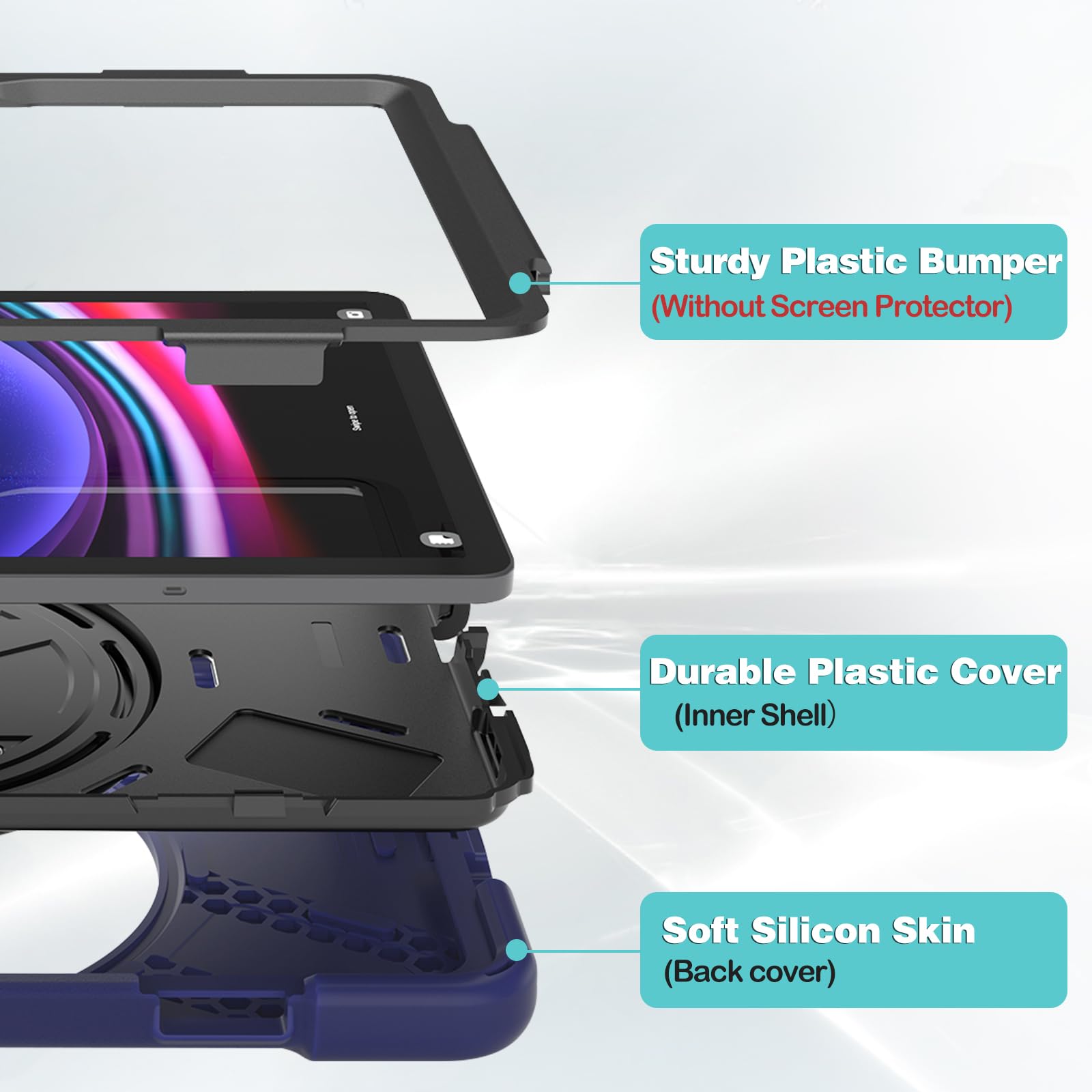 Amazon.com: ProCase Rugged Case for Galaxy Tab S10 2024/ Tab S9 FE