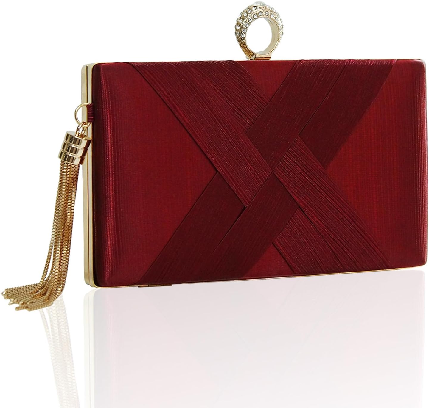 Clutch Purses for Women Tassel Evening Clutch bag Sparkly Diamond Crossbody Shoulder Bag For Wedding Night out Party