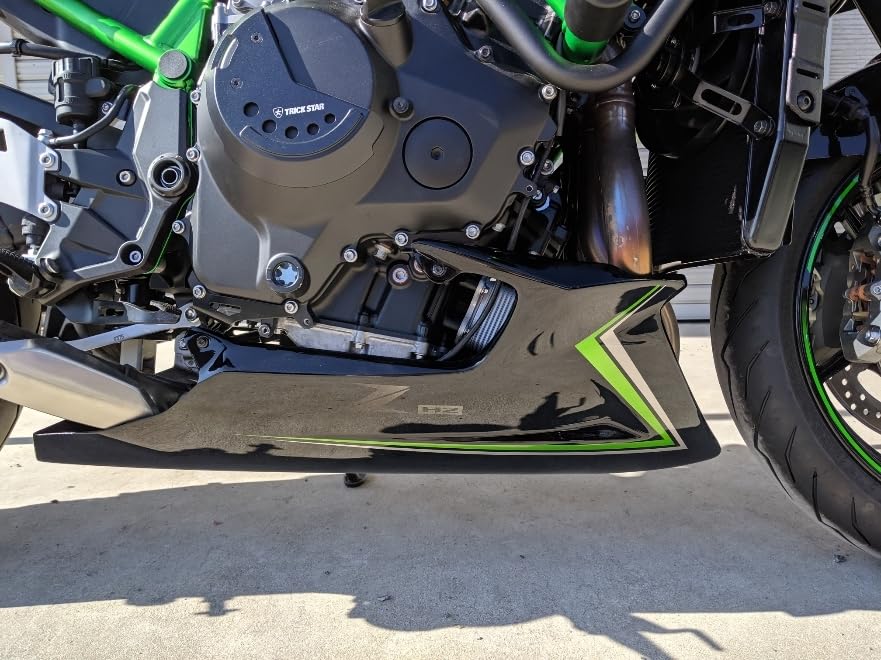 ZH2 純正アンダーカウル バイク用黒色プラスチックカウルパーツ Amazon
