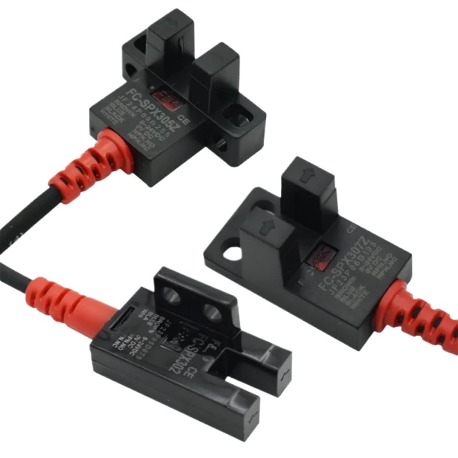 PHNOITPQ 2pcs Photoelectric Switch Sensor FC-SPX303Z/305Z/306Z/307Z/302 4 Sensor PZ/15D NPN PNP