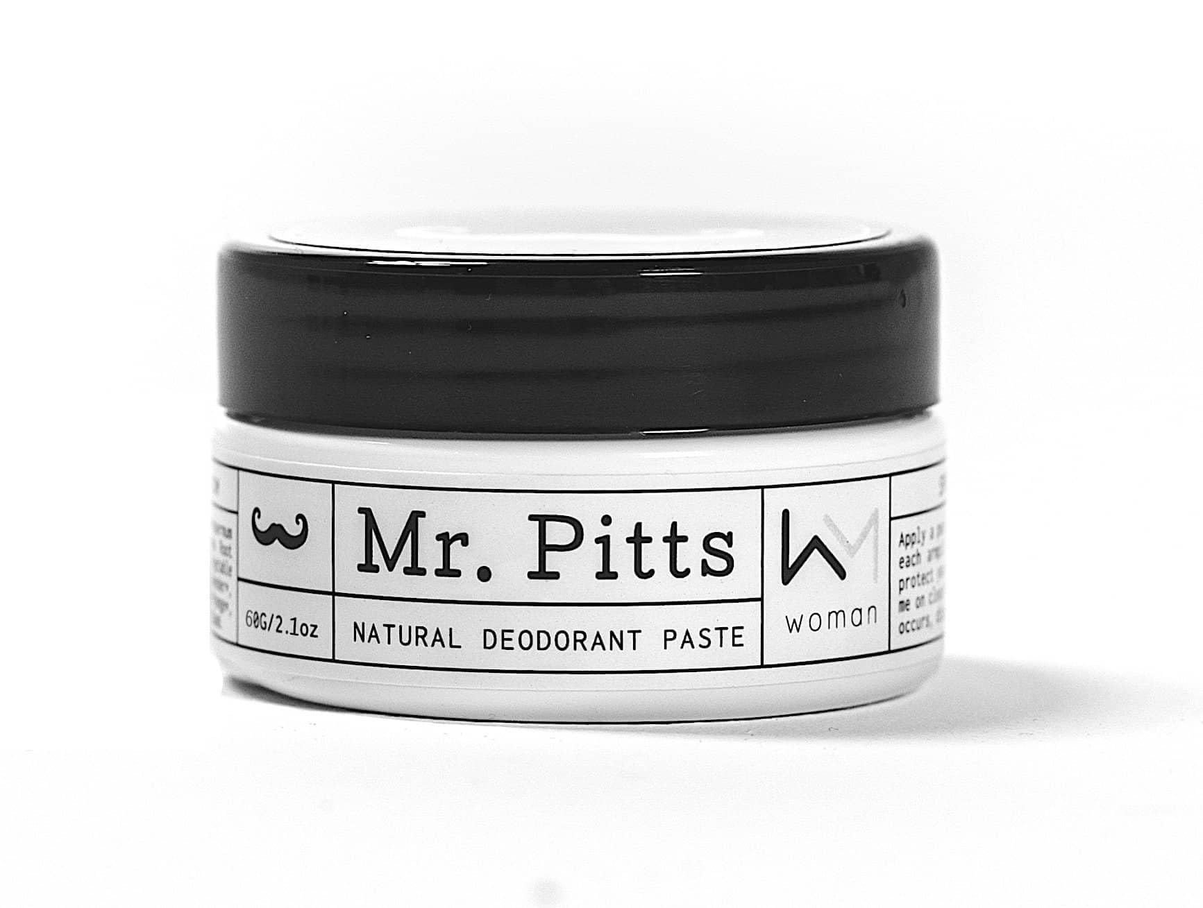 Mr Pitts Natural Organic Deodorant Paste for Women, Aluminium Free, Vegan Friendly and Hand Made