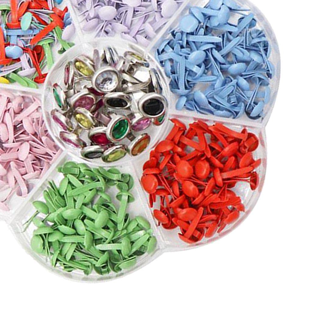 10 zestawów łączników do papieru, DIY, metalowe dzielone szpilki, ćwieki, rękodzieło, do tworzenia kart, scrapbookingu, styl 2