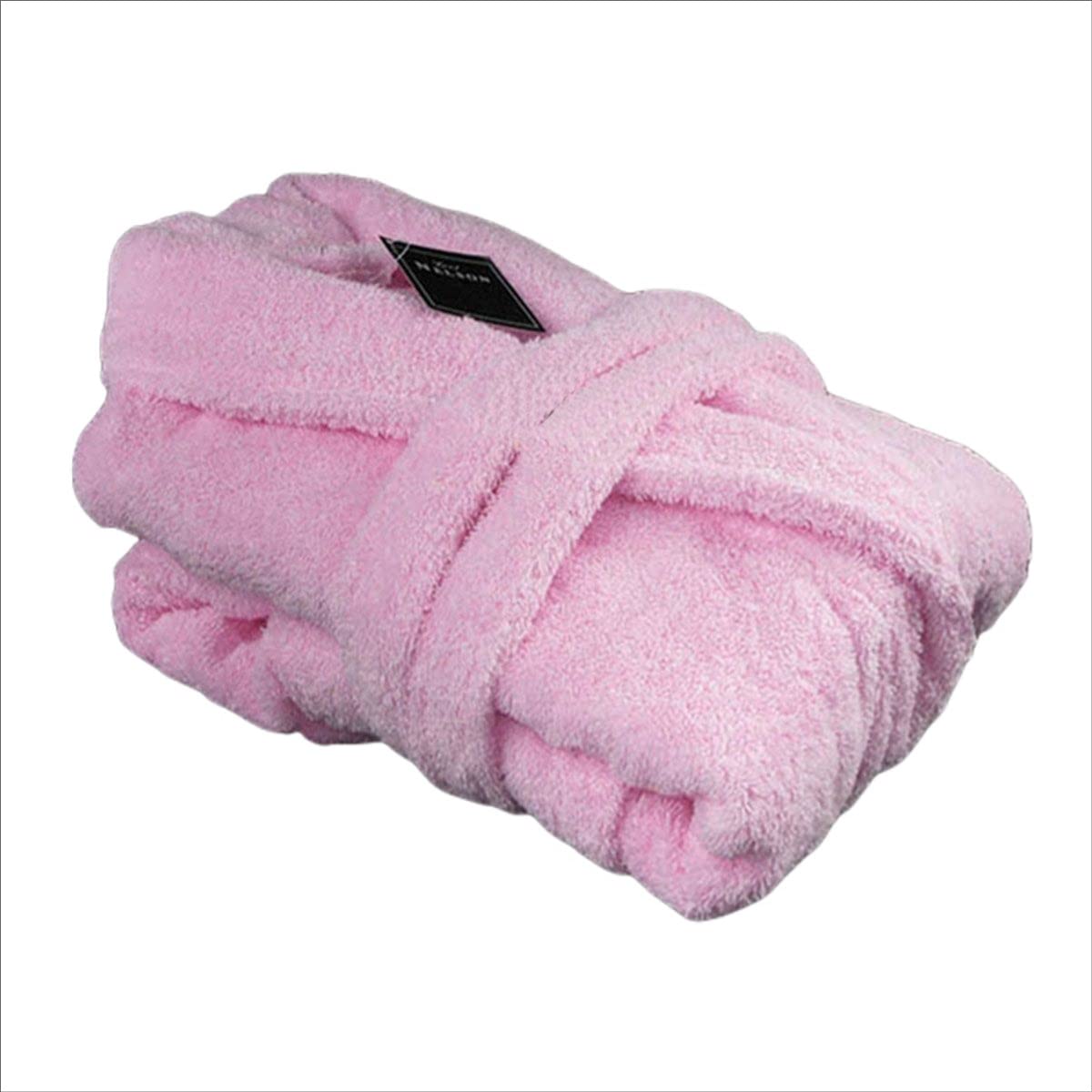 Torchiaia da Uomo in Cotone, Accappatoio Unisex con Collare con Scialle, Abito da Salotto, for Il Tempo Libero for la casa (Color : Pink, Size : XL)