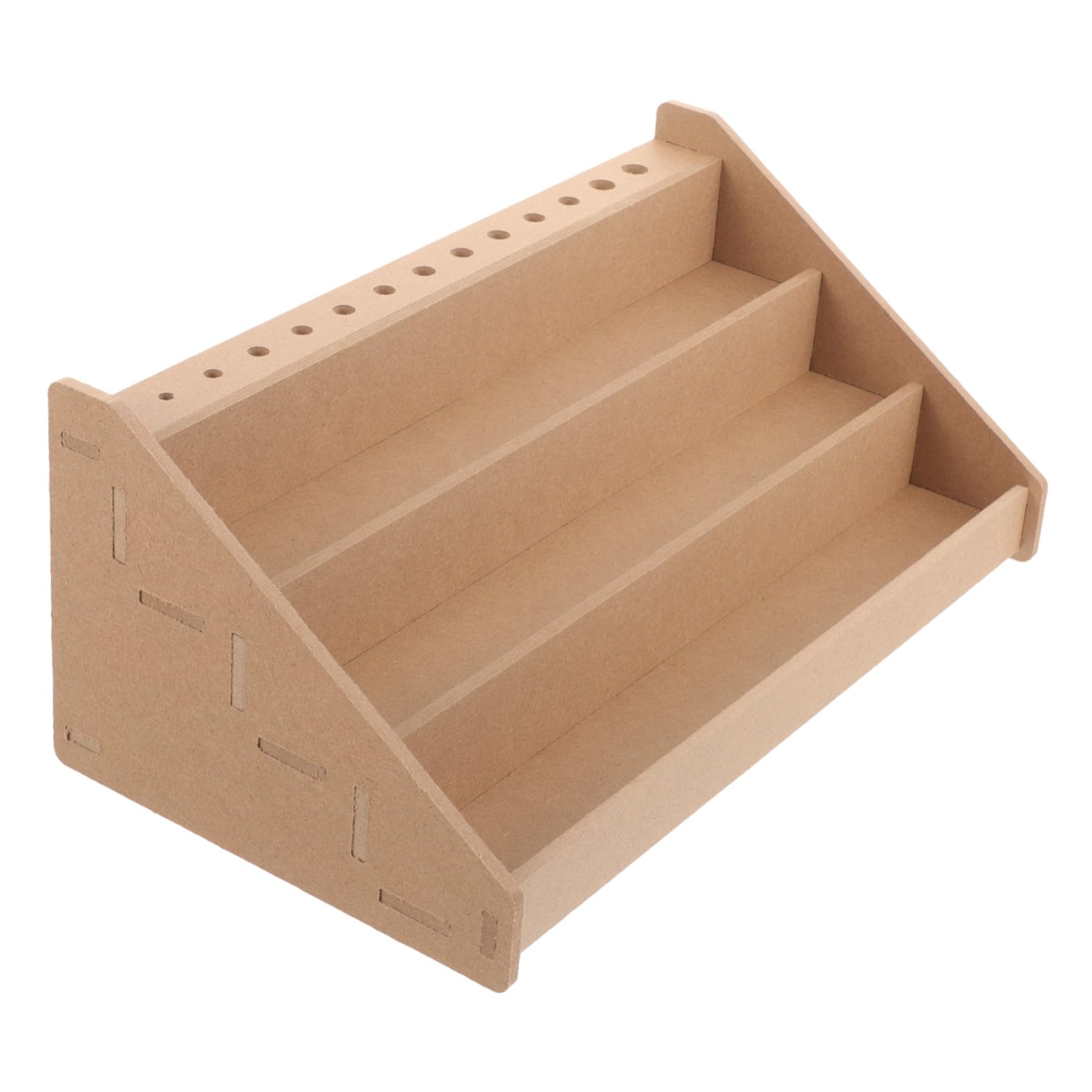 Support de rangement pour peinture en bois à 3 niveaux pour atelier