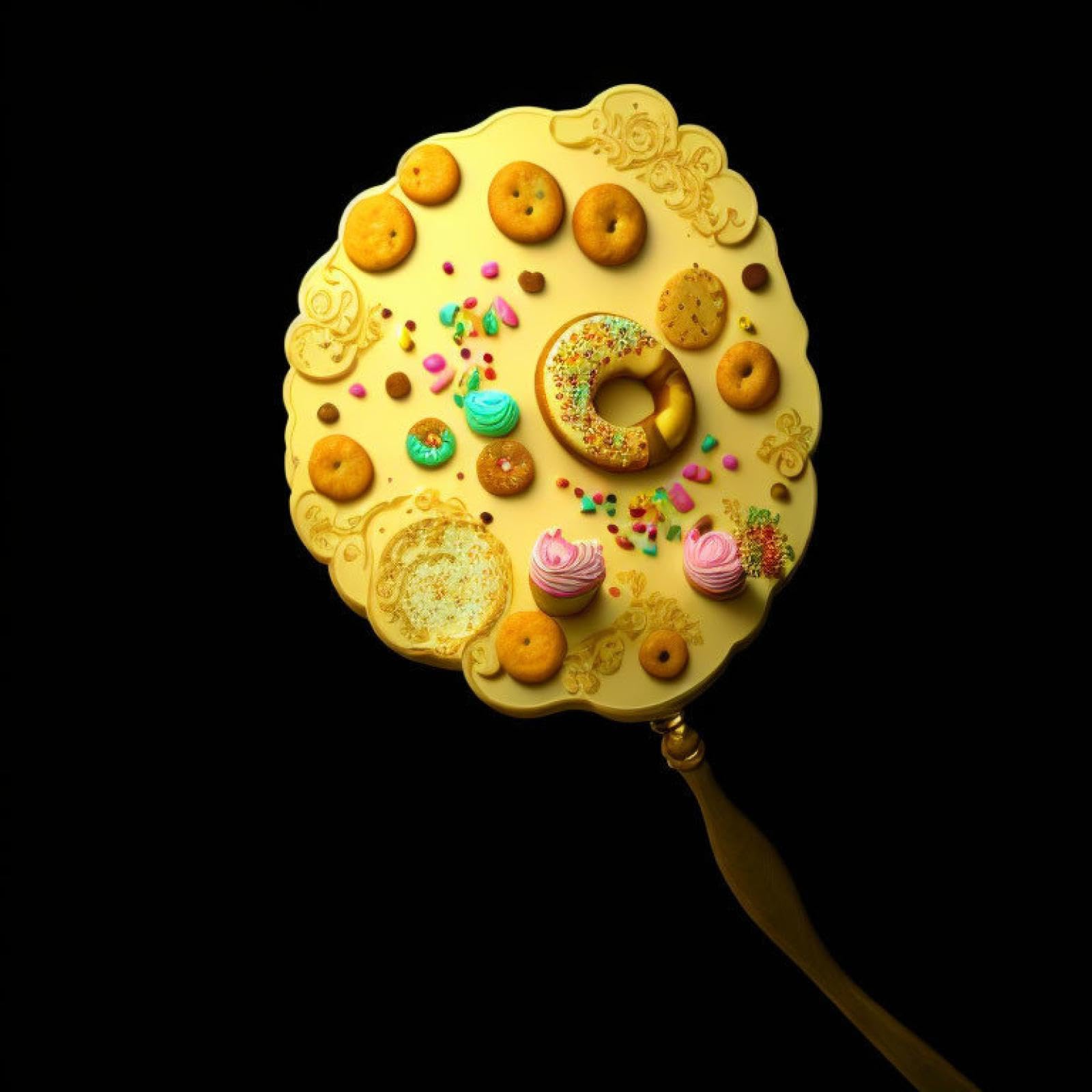 Tableau sur toile 58 x 90 cm haute définition design donuts