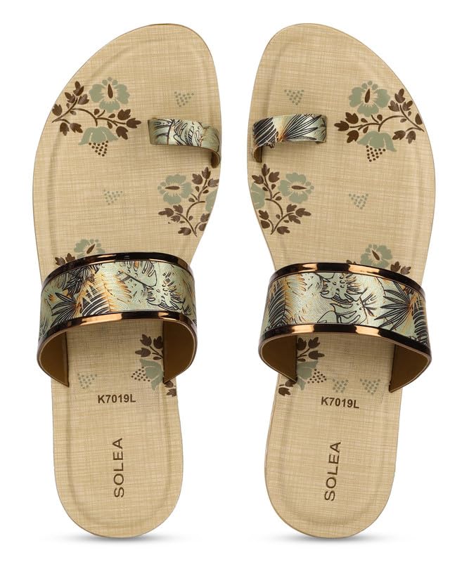 PARAGON PUK7019L Womens Sandals | Stylish Slip on Flats with Cushioned Soles | Trendy Lightweight Durable & Comfortable Fashion Slippers for Outdoor Use Green-Beige (B0CK5SP85M) Amazon Price History, Amazon Price Tracker