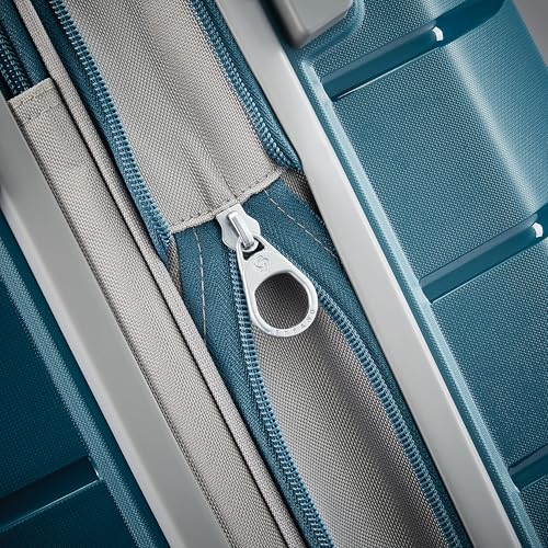 Image of Samsonite Freeform Hardside Expandable with Double Spinner Wheels, Dark Teal, Checked-Large Spinner, Freeform Hardside Expandable Luggage With Spinners