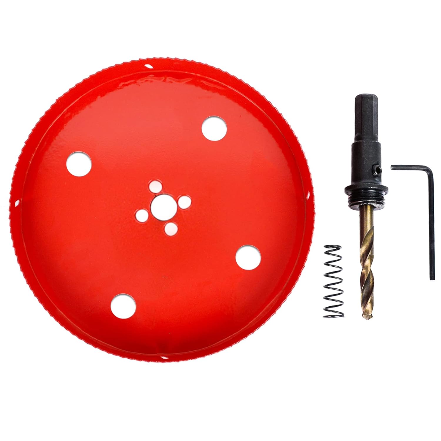 10 Inch Bi-Metal Hole Saw HSS Hole Cutter Heavy Duty for Drilling Wood Plastic Plywood Ceiling Thin Metal(255mm)