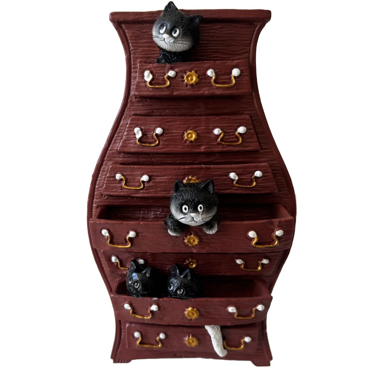 Statuette Les Chats par Dubout La Commode sculpture chat noir rigolo