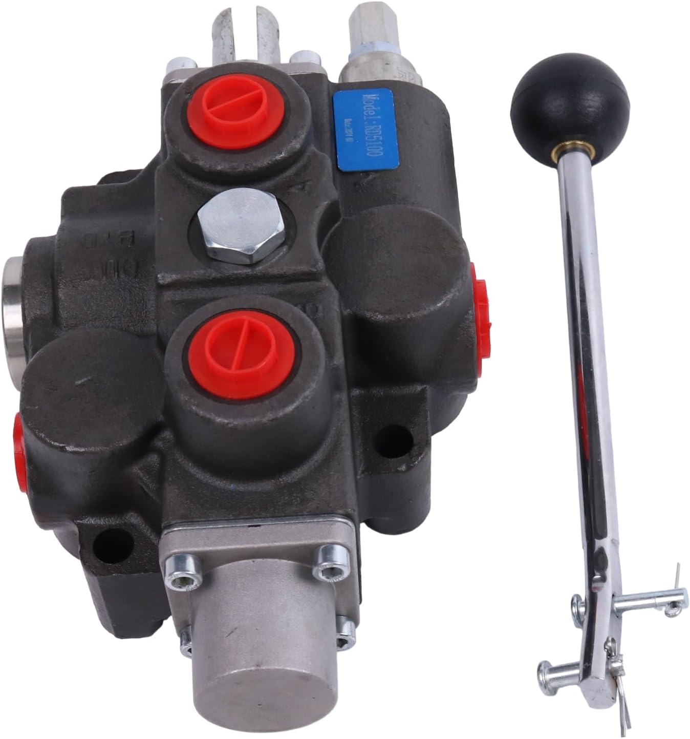 JZGRDN 4 Ways 3 Positions Hydraulic Control Valve RD512CA5A4B1 Compatible with 5100 Series 3000 PSI, 30 GPM, In/Out Ports 3/4" NPT, Work Ports 1/2" NPT