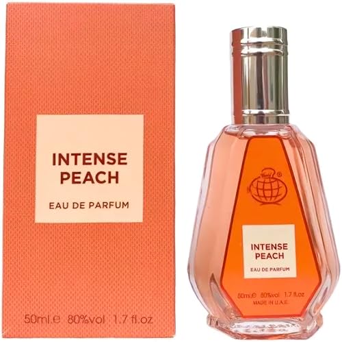 Intense Peach Eau de Parfum, Fruity Fragrance, 50ml, 80% Vol, Made in U.A.E.