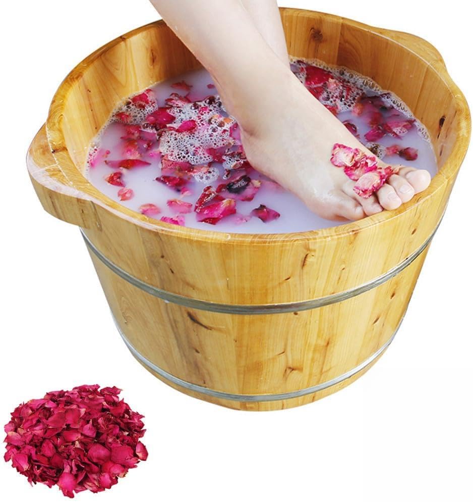 Operitacx 1 Bag Dried Rose Petals for Bathing and Spa - 150g/0.33lbs Aromatic Flowers for Body Soak, Foot Bath, Skin Care, Candle Making