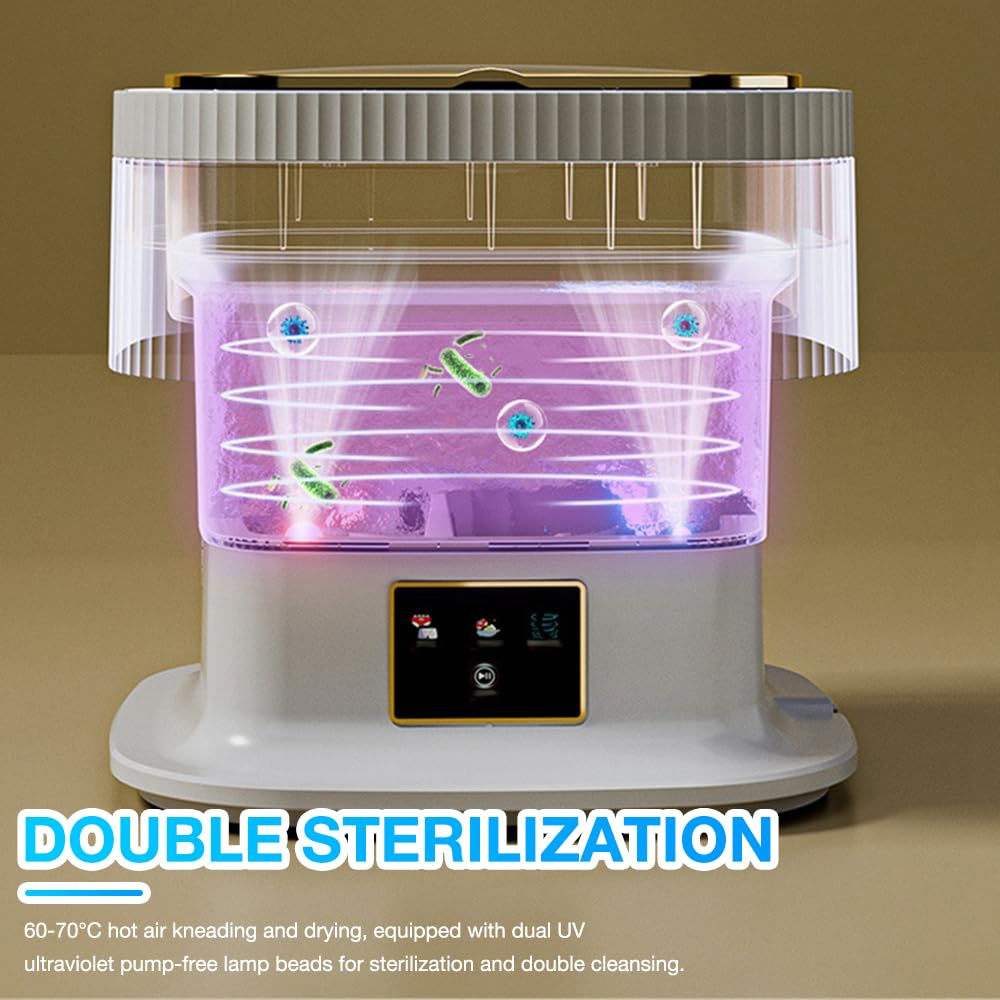 Tragbare Unterwäsche Waschmaschine - Kabellos, 3000mAh Akku, 13x20cm Für Reise & Camping