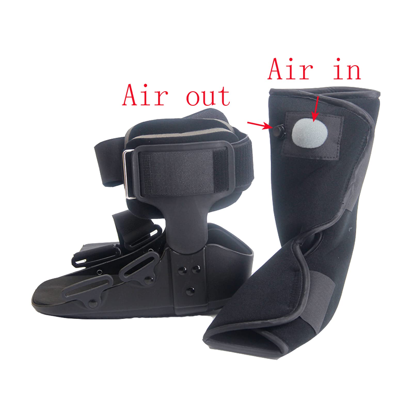 Botas para reparar fracturas de tobillo, andador antideslizante, ortesis para pies, bota para caminar, férula para fascitis plantar, tobilleras, cuidado completo para aliviar el dolor por presión (M