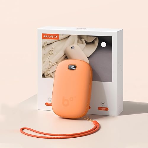 Miniatura 1 de JISULIFE Calentadores de manos, calentadores de manos recargables eléctricos y reutilizables, calentadores de bolsillo con pantalla LED,